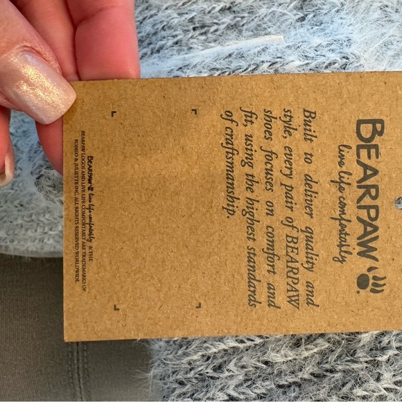 Brand new with tags Bearpaw gray knit boots size 10 - Picture 10 of 11